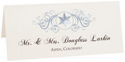 Photograph of Tented Curly Sue Snowflake Place Cards