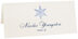 Photograph of Tented Snowflake 06 Place Cards