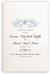 Photograph of Curly Sue Snowflake Wedding Programs