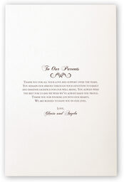 Photograph of Curly Sue Snowflake Wedding Programs