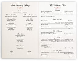 Photograph of Poinsettia Wedding Programs