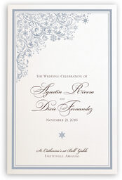 Photograph of Snowstorm Wedding Programs