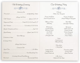 Photograph of Winter Snowflake Pattern 01 Wedding Programs