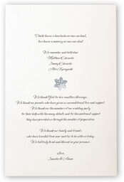 Photograph of Winter Snowflake Pattern 01 Wedding Programs
