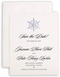 Photograph of Snowflake 03 Save the Dates