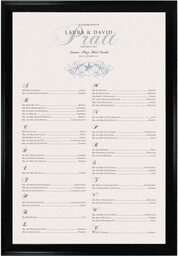 Photograph of Curly Sue Snowflake Seating Charts