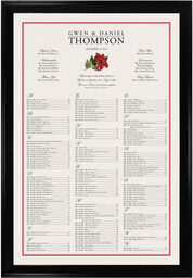 Photograph of Poinsettia Seating Charts