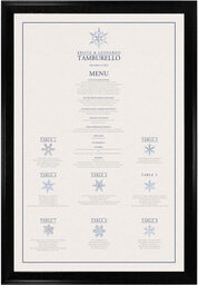 Photograph of Snowflake Assortment Seating Charts
