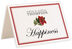 Photograph of Tented Poinsettia Table Names