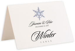 Photograph of Tented Snowflake Assortment Table Names