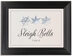 Framed Photograph of Snowflake Pattern Table Names