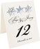 Photograph of Tented Snowflake Pattern 01 Table Numbers