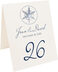 Photograph of Tented Snowflake Pattern 08 Table Numbers
