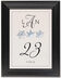 Framed Photograph of Snowflake Pattern Table Numbers