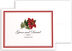 Photograph of Poinsettia Thank You Notes