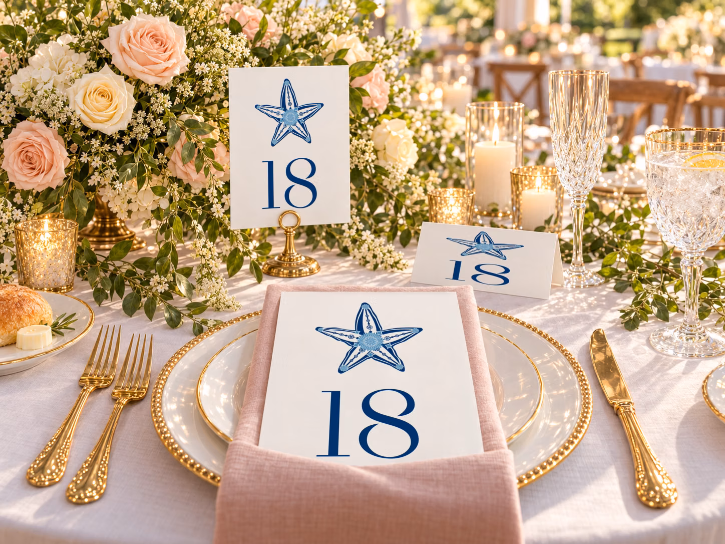 Example summer wedding stationery design