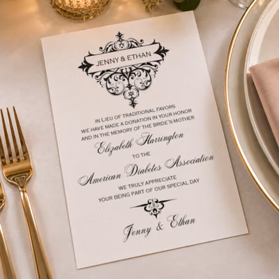 Flat Donation Card