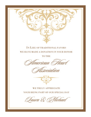 Abbey Cocktail Top Donation Card