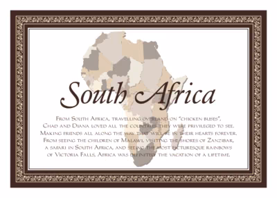 Map of Africa Memorabilia Cards