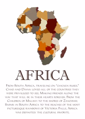 Map of Africa 2 Memorabilia Cards
