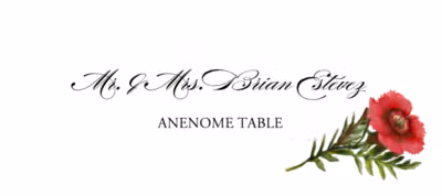 Anenome Place Cards