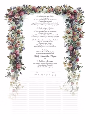 Antique Pinks Certificate