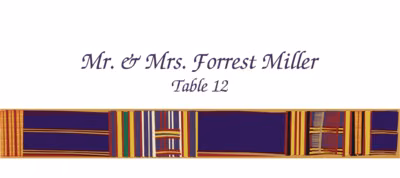 Asante Kente Place Cards