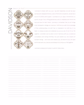 Auspicious Symbols Certificate
