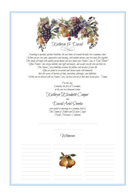 Blue Grapes and Pears