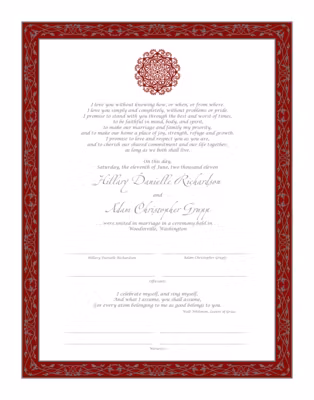 Mandala Certificate
