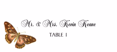 Butterfly Assortment Place Cards