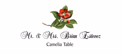Camellia 01 Place Cards