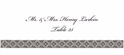 Celtic Tile Border Place Cards