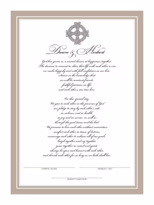 Celtic Cross 04 Certificate