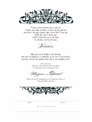 Scott's Garden Certificate