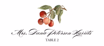 Cherries Place Cards