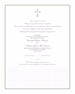 Christian Cross 02 Certificate