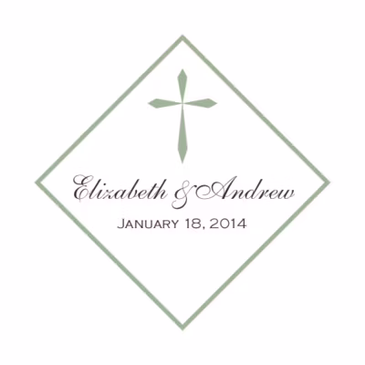 Christian Cross 02 Favor Tags