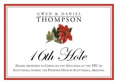Poinsettia Memorabilia Cards