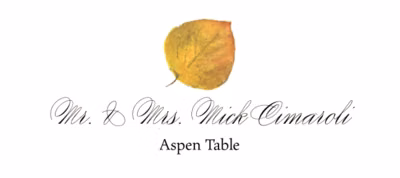 Aspen Colorful Leaf Place Cards