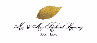 Beech Colorful Leaf Place Cards