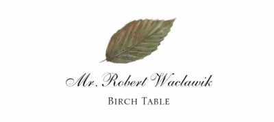 Birch Colorful Leaf Place Cards