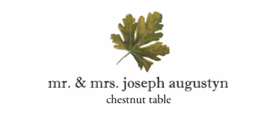 Chestnut Colorful Leaf Place Cards