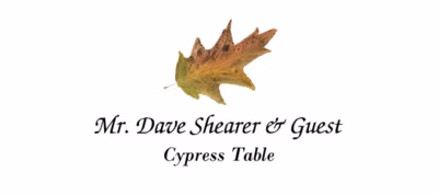 Cypress Colorful Leaf Place Cards