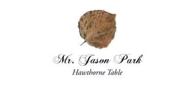 Hawthorne Colorful Leaf Place Cards