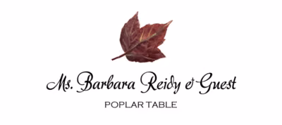 Poplar Colorful Leaf Place Cards