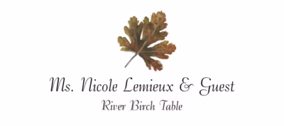 River Birch Colorful Leaf Place Cards