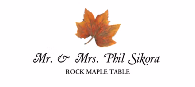 Rock Maple Colorful Leaf Place Cards