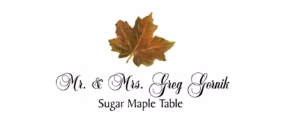Sugar Maple Colorful Leaf Place Cards
