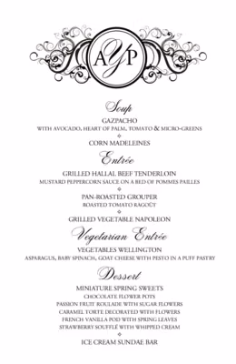 Curly Sue Menus